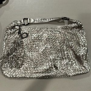 Bebe silver leather purse. Used maybe 1 or 2 times if that